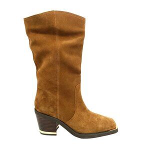 NEW Vince Camuto Babellie Boots Womens 9 Brown Suede Western Boho Cottagecore